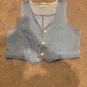 Luvamia Blue Denim Vest for Women